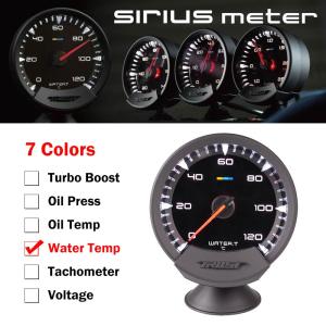 GReddy Sirius เมตร Series Trust 74 มม. 7 สีเกจวัดสำหรับรถแข่งเกจวัดอุณหภูมิหม้อน้ำพร้อมเซนเซอร์