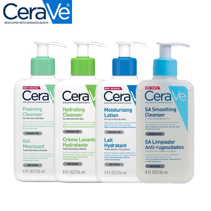 Cerave Foaming Cleanser l Hydrating/Renewing SA /Moisturizing Lotion ...