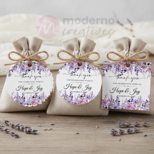 30pcs Thank You Tags for Wedding Debut Birthday | Customized Souvenir Tags