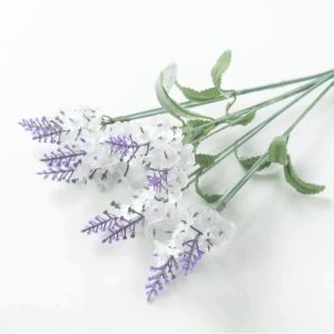 Nhánh hoa lavender giả E37 có 10 đầu bông dùng trang trí nhà cửa TTNTE37