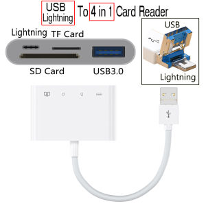 【✅SG Seller✅】RICHMENT 4 in 1 Type-c USB Card Reader 3.0 SD/TF Card For Smart Phone / iPhone 15 14 13 12 11 Pro Max iPad10 iPAD AIR4/5 Airpods Lightning Fast Charging Port For iPad Camera Smartphone MacBook Adapter & Digital Frame(SG Local FREE SHIPPING)