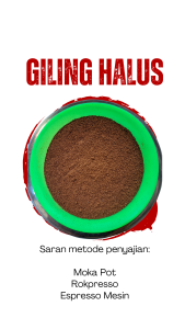 Kopi arabika proses HONEY origin malabar biji dan bubuk berat 1kg
