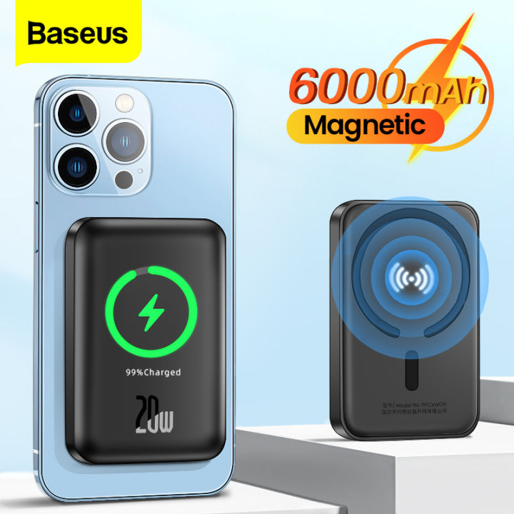 Baseus từ tính Sạc Dự Phòng 20000mah Ngân hàng điện từ PD 30W 20W pin sạc dự phòng nhanh sạc không dây bên ngoài cho iPhone 15 14 13 12