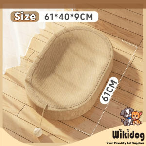 Cat Scratcher Woven Sisal Oval Cat Basin Nest Bed