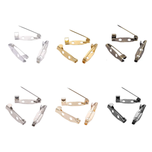 50pcs Safety Brooch Pins Bar Pins Secure Back Clasp with Back Bar Fastener For Handcraft Sewing And Making Use