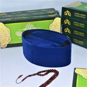 Songkok Nasional Kopiah Kopyah Polos Ac Warna Biru MENARA AGUNG Terbaru Kekinian Tinggi 9 Dan 10