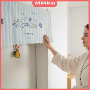 WP💓💛💖 Cartoon Door Curtain Privacy Shield No Drill Adhesive Fixed Child Friendly Short Panel for Baby Room Playroom