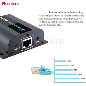 LKV372A 50M HDMI Network Extender Sender Transmitter & Receiver Over RJ45 Cat6/Cat7 Single Transmission For DVD PS3 Projector
