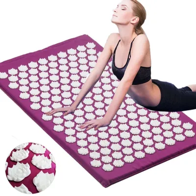 Massager (appro.67*42cm)Cushion Shakti Mat Acupressure Relieve Back Body Pain Spike Mat Acupuncture Massage Mat with Pillow