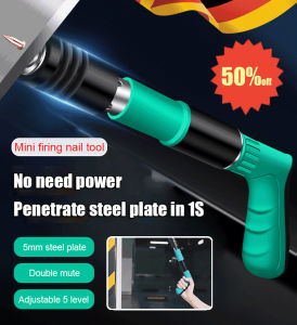 💕HOT💕【Efficient heat dissipation】Mini firing nail artifact Mini Manual Steel nail gun woodworking electrician tools Tufting Gun Concrete Rivet Tool Wall Nails Gun Wall ceiling steel Rivet Anchor Wire Slotting Tool射钉枪