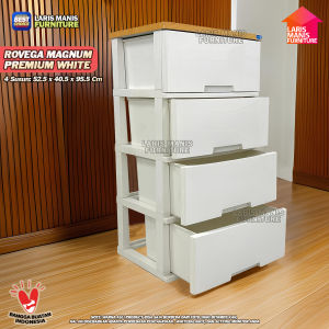Rovega Lemari Laci Plastik Magnum CMG 430 4 Susun Lemari Plastik Murah
