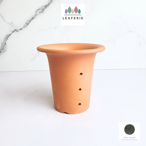The Leaferie Luiz Hollow Terracotta orchid plant pots flowerpot flower pot planter planters