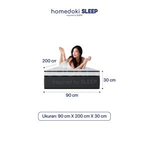 Homedoki LITE30CM Series / Kasur Pegas Springbed Tebal 30cm / Kasur Lantai / Empuk Matras Anti Lembab
