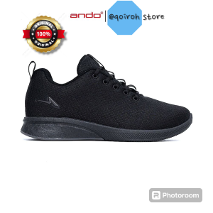 Sepatu sekolah ando laki laki perempuan sd smp sma hitam putih