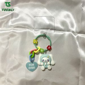 For iPhone OPP VIV Xiaomi Redmi Huawei Infinix Samsung Galaxy Fashion ins 3D Doll Hello Kitty Kuromi Dog Cartoon Sweet Cute Mobile Phone Universal Anti-lost Circle Hanging Bag Pendant Bracelet Ring Lanyard Decoration Accessories