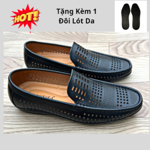 Giày Rọ Da Bò Giày Hè Nam Thoáng Khí Chống Hôi Chân ( Bảo Hành 1 Năm)