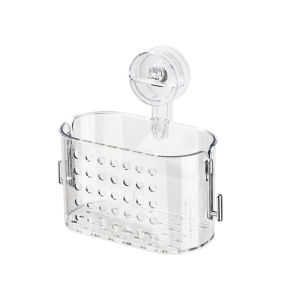 Suction Cup Bathroom Shelf Organizer Toothbrush Holder Shelf Rack No Drilling Wall-Mounted Storage Strong Holder