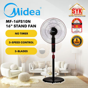 SYK Midea Stand Fan 16 Inch MF-16FS10N Standing Fan Fans Oscillation Fan Kipas Berdiri Kipas Angin Berdiri Kipas Kaki