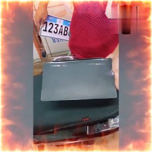 Motorcycle Front & Rear License Plate Protective Frame/Cover Universal Metal License Plate Bracket [COD]