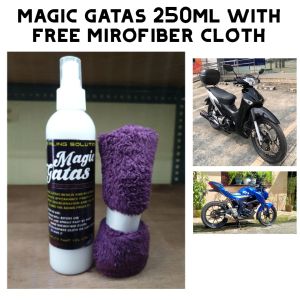 KAWASAKI BARAKO Original magic gatas 250ml with cloth/ magic gatas/ motorcycle and car liquid wax