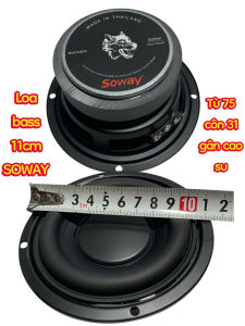 Loa trung trầm 10cm SOWAY - gân cao su phi 75mm - giá 1 cái - hàng nhập thái