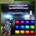 lampu kendaraan Lampu Remote Control Berkedip / Remote Control RGB / Konversi Warna Tujuh Warna car lampu  variasi. 
