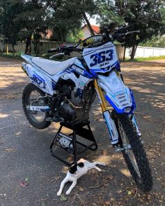 Decal/Stiker crf150L/klx bf/DTracker/WR155/Gordon full body(Bisa ganti warna+nama+no)