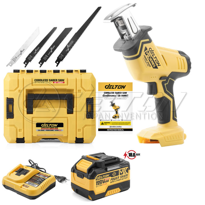 รีวิวเจาะลึก DELTON เลื่อยชักคอตรงไร้สาย 199V รุ่น SB-99MKT: เลื่อยสารพัดประโยชน์ที่คนทำสวนต้องมี!