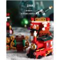 LWCK 7008 Christmas Train 4-in-1 set Festive Merry Street View Building Block 圣诞节庆积木套装 Permainan eBuild. 