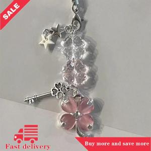 [COD] Exquisite Lucky Leaf Phone Pendant Fashion Phone Chain Cute Four Leaf Clover Keychain Backpack Decoration Accessories Gifts