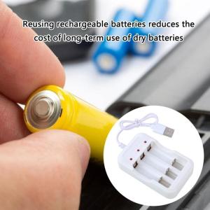 Travel Friendly 3-Way for AA and 3A Batteries with LED Indicator Light USB Port Charging Dock Adapter