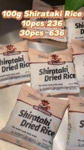 【MR.SQUIRREL Live Offer】Buy 5kg Get Additional 1kg Free - Dry / Dried Shirataki Rice Konjac / Rice Pack Black Skinny Rice Instant Food