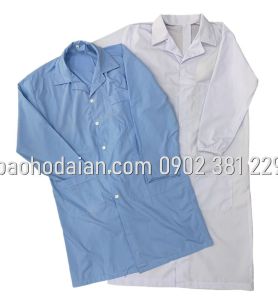 Áo bác sĩ nam nữ dài tay (áo blue bác sĩ dược sĩ phòng thí nghiệm thẩm mỹ viện)