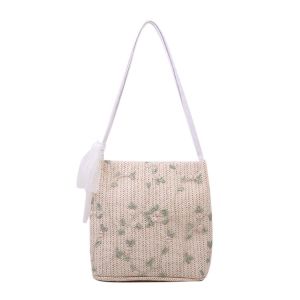 Baru Renda Tas Anyaman Tas Jerami / Tas Wanita/Tas Rajutan/Tas Bahu/Tas Casual/Tas Pantai/Tas Fashion/Totebag BAO049