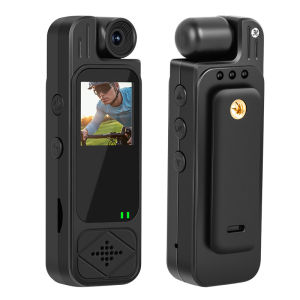 Pocket Action Camera Night Vision Recorder HD 4K WiFi Rotatable With Waterproof Case
