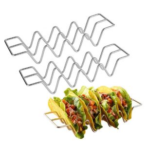 WEIYA Restaurant Durable Oven Dishwasher Stainless Steel Taco Shell Stand Taco Holder Kitchen Tools Tray Plate