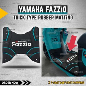 Yamaha Fazzio Rubber Matting Blue/Black Thick Type Plug & Play  Premium footboard protectionFazzio