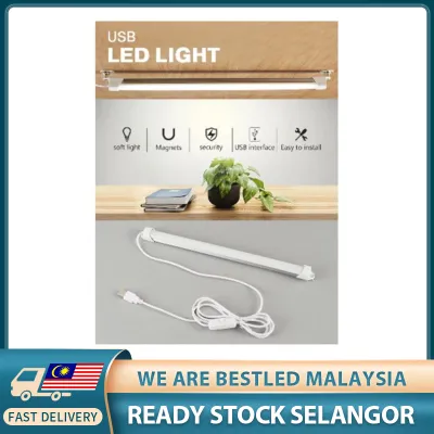 Portable USB LED Light 32cm 42cm 52cm Hard Bar Tube Strip Mount Hang Desk Reading Lamp Bulb Table Lamp Study Lampu Meja Belajar 桌灯