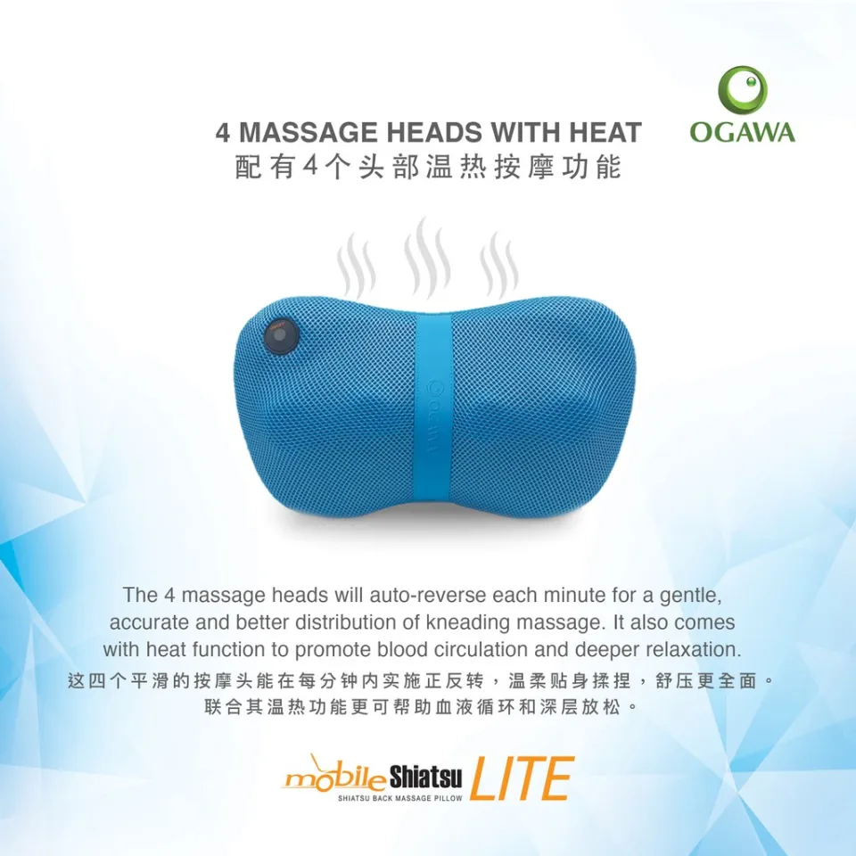 Shiatsu kneading best sale massage pillow