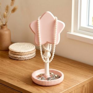 VB45D Star Headphone Stand 3D Printed Necklace Organizer Earphone Hanger Decoration Hair Scrunchie Holder Storage Stand Gamer Room