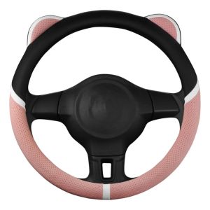 SEKINEW Breathable Car Steering Cover Sweat Absorbing Anti Slip Handle Cover Fashion 38cm Steering Wheel Sleeve Car Interior