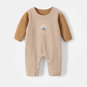 German FleeceBaby onesies for spring and autumn long-sleeved and warm sweat-absorbent and breathable healthy and safe.
