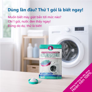 Tẩy Lồng Máy Giặt LOGESKI Tẩy sạch cặn bẩn Diệt 99.9% vi khuẩn và nấm mốc Khử mùi hôi Không cần ngâm