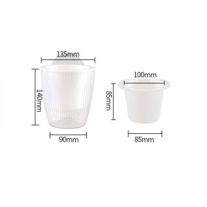 Wall Mounted Plastic Potted Plant Flowerpot Creative Wall Hanging Planter Self Watering Planter Pots Home Wall Decoration