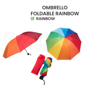 Payung Hujan Lipat / Payung Rainbow Warna Warni / Payung Portable / Ombrello Foldable Rainbow