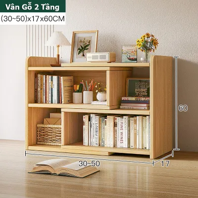 2X Decor - Kệ tủ sách gỗ đứng tùy chỉnh kích thước để bàn làm việc học tập hoặc để sàn đa năng hiện đại - 2X044