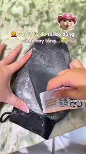 Găng Tay Thoa Kem Dưỡng Không Bết HPS Chất Liệu Da Thế Hệ Mới Chống Thấm Hao Kem Dùng Body Toàn Thân