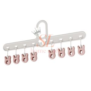 Hanger jepit 8in1 atau Hanger kaos kaki topi dasi pakaian dalam baju bayi Hanger anti slip