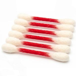 OUTOPEN 6Pcs Durable Cotton Swab Cat Toy Oversized Anti-Boredom Cat Accessories Cat Lovers Gift Lightweight Kitten Chew Toy Kitten Teething