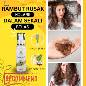CLANISH Shampoo Penghilang Kutu Rambut | Atasi Ketombe & Gatal Cepat